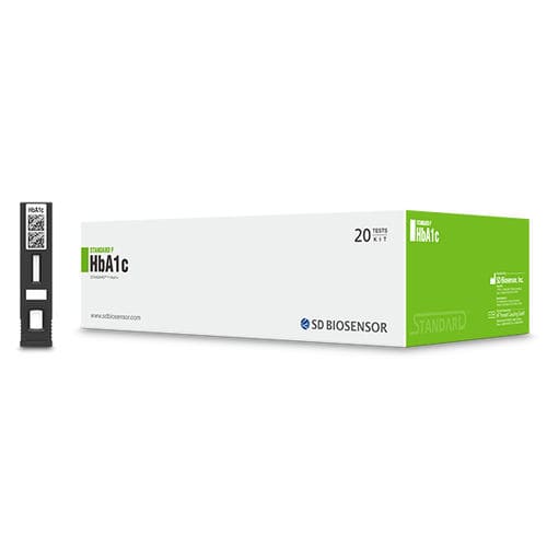 Teste rápido HbA1c - 10A1C10B - SD BIOSENSOR. INC - para diabetes / de sangue total / por fluorescência