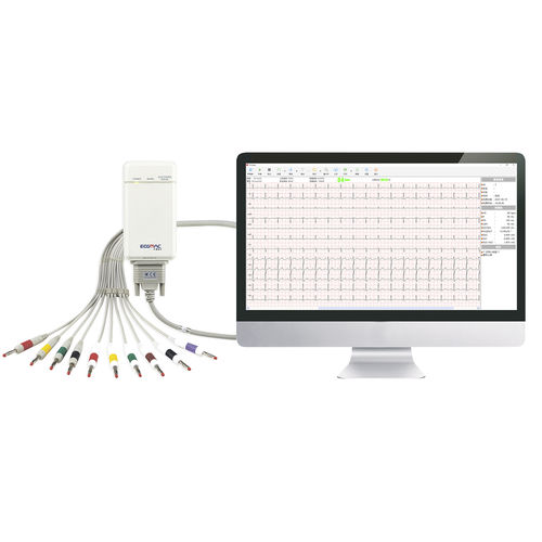 Eletrocardiógrafo para ECG em repouso - PE-1201A - ECGMAC - de 12 canais / para computador / USB