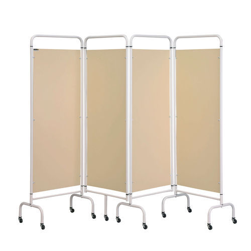 Biombo hospitalar móvel - Sun-MFS4 - Sunflower Medical - dobrável / 4 painéis / com cortina