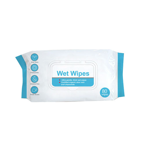 Lenços umedecidos para higienização das mãos - DC662110 - Suzhou SunMed - emb. 80 unidades