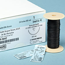 Fio de sutura não absorvível - SILK  - Teleflex Medical - para neurocirurgia / para cirurgia cardiovascular / para cirurgia oftalmológica