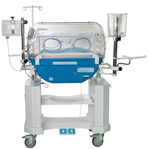 Incubadora neonatal com rodízios - IDN-03 - Shvabe-Zurich - com monitor / com 6 portinholas