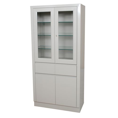 Armário vitrine para instrumentos cirúrgicos - 7142  - UMF Medical - para hospital / com prateleiras / com gavetas