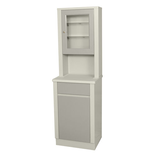 Armário para consultório médico - 6105  - UMF Medical - com prateleiras / com gavetas / com 1 porta