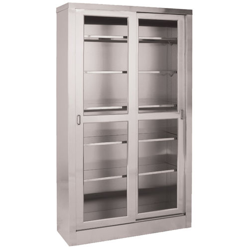Armário vitrine para instrumentos cirúrgicos - SS7816  - UMF Medical - para hospital / com prateleiras / em aço inoxidável