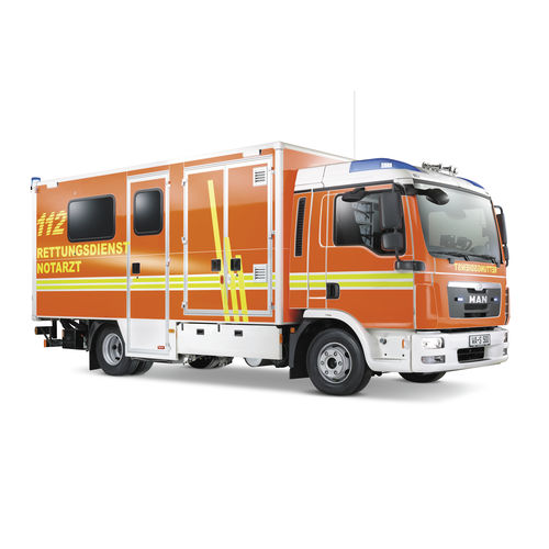 Ambulância para cuidados intensivos - WAS 500 - WAS - Wietmarscher Ambulanz- und Sonderfahrzeug - multifuncional / para prevenção de contaminação / para transferência de paciente