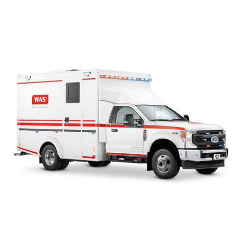 Ambulância com baú - WAS 4x4 - WAS - Wietmarscher Ambulanz- und Sonderfahrzeug - 4x4 / com oxigenoterapia / a diesel