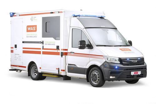 Ambulância elétrica - WAS 500 E - WAS - Wietmarscher Ambulanz- und Sonderfahrzeug - de resgate / com baú / 4x4