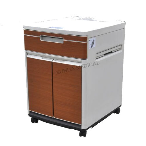 Mesa de cabeceira com rodízios - HL-D511A - HI-LIFE Technology (HEBEI ) Co., Ltd. - com gavetas / com compartimento refrigerado
