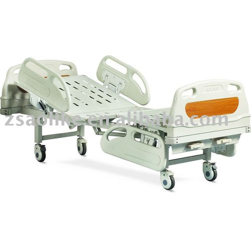 Cama para hospital - ALK06-A236P - Zhongshan Aolike Medical Equipment Technology - manual / de altura regulável / com rodízios