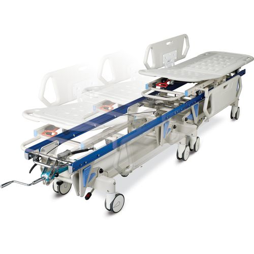 Carro-maca de transporte - ALK06-H801 - Zhongshan Aolike Medical Equipment Technology - hidráulico / com altura regulável / com encosto regulável