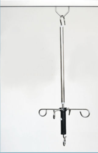 Suporte para soro para trilho - SIV 400 - Saras Life Solutions - de teto / 2 ganchos / telescópico