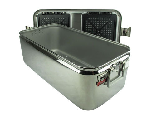 Container de esterilização de instrumentos - BE024  - MEDLANE - em aço inoxidável / perfurado