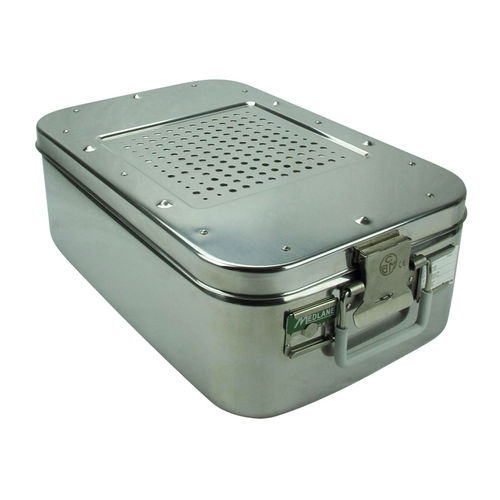 Container de esterilização de instrumentos - BE307  - MEDLANE - em aço inoxidável / perfurado
