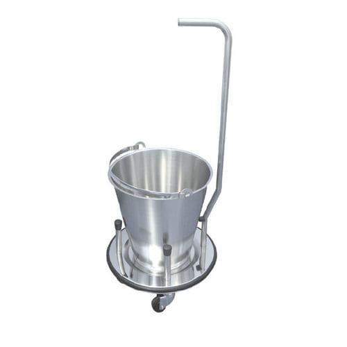 Suporte de cuba para assepsia com rodízios - 9911005 - OPT SurgiSystems - em aço inoxidável