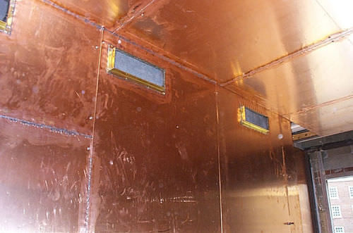 Divisória de proteção radiológica para sala de RM - Soldered Copper - NELCO
