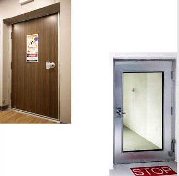 Porta com blindagem - EVO Air - ETS Lindgren - com blindagem de RF / para ressonância magnética / de abrir