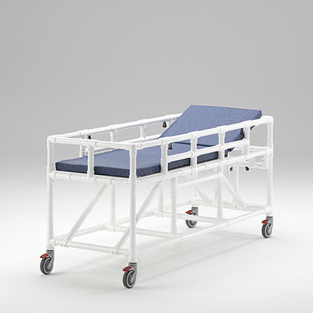 Carro-maca de transferência - TL 600 MRT - RCN Medizin - para ressonância magnética / manual / com encosto regulável