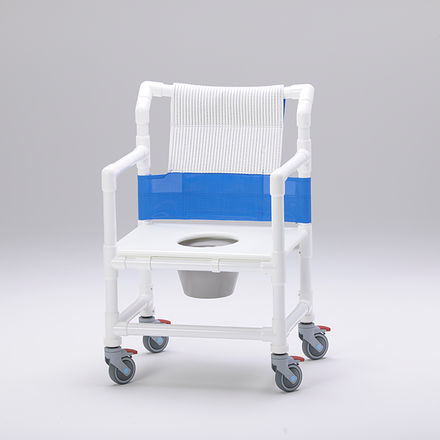 Cadeira de banho com braços - SCC 250 XL DS  - RCN Medizin - com rodízios / com abertura higiênica / com balde