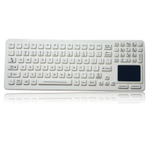 Teclado hospitalar com touchpad - SLK-97-TP - IKEY - em borracha de silicone / lavável / desinfetável