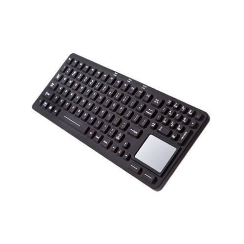 Teclado hospitalar com touchpad - EKS-97-TP - IKEY - em borracha de silicone / lavável / USB