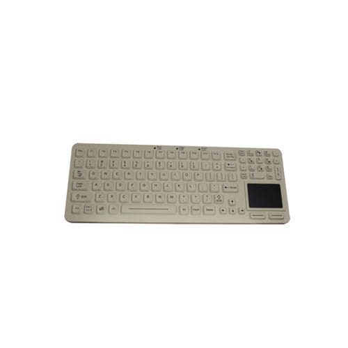 Teclado hospitalar com touchpad - EKS-97-TP-W - IKEY - em borracha de silicone / lavável / USB