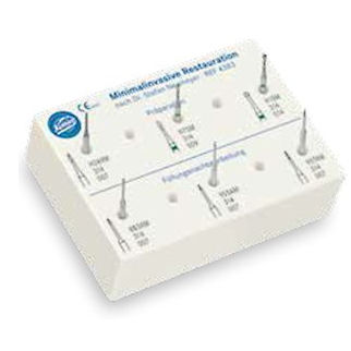 Fresa para restauração dentária - 4383 - Komet Dental - em carboneto de tungstênio / diamantada