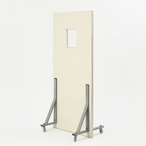 Biombo de proteção radiológica de raios X - P-PM-0 series - Cablas - móvel / com visor / 2,00 mm