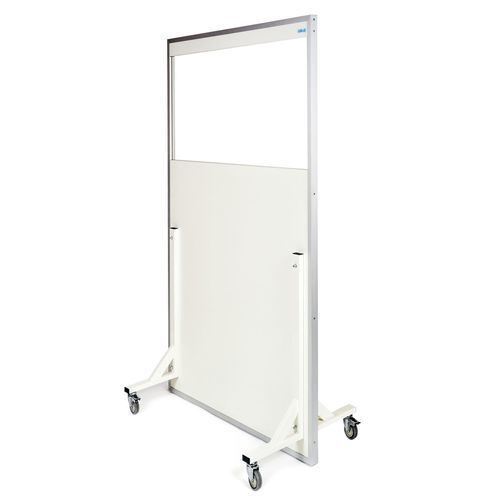 Biombo de proteção radiológica de raios X - S-SM-2 series - Cablas - móvel / com visor / 2,00 mm