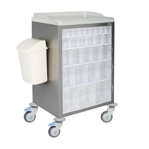Carrinho hospitalar - MIA 7530 - MIXTA - de esterilização / para uso geral / para instrumental