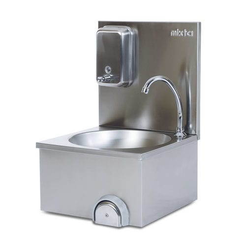 Pia de esterilização - MDML 4040 - MIXTA - com 1 posto / em aço inoxidável / de parede