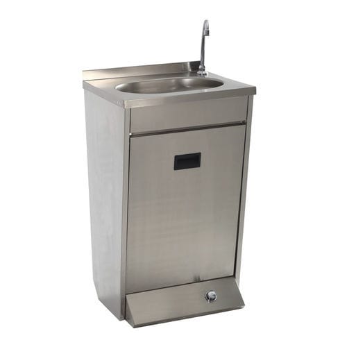 Pia de esterilização - MAKE 4150 - MIXTA - com 1 posto / em aço inoxidável / com pedal