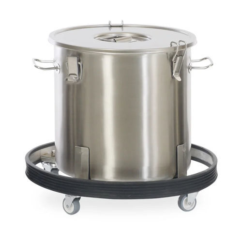 Lixeira em aço inoxidável - MAK 219 series - MIXTA - com rodízios