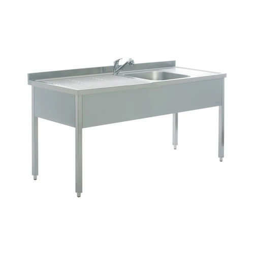 Pia de descontaminação - MYT 1048 - MIXTA - de esterilização / com 1 posto / em aço inoxidável