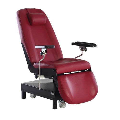 Poltrona manual para coleta de sangue - MKAK 1400 - MIXTA - articulada em 3 seções / com rodízios / com altura regulável
