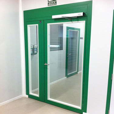 Porta de serviço - ENR GH - Tané Hermetic - para sala limpa / de abrir / com vidro