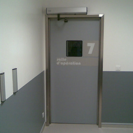 Porta de serviço - TSP  - Tané Hermetic - para estabelecimento de saúde / para sala limpa / de abrir