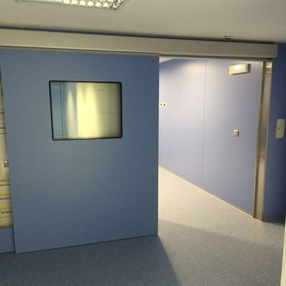 Porta de proteção radiológica - TSC1 Pb - Tané Hermetic - para serviço de radiologia / de correr / em aço inoxidável