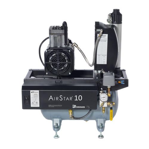 Compressor odontológico - AirStar 10 - Air Techniques - hospitalar / de membrana / para 2 consultórios