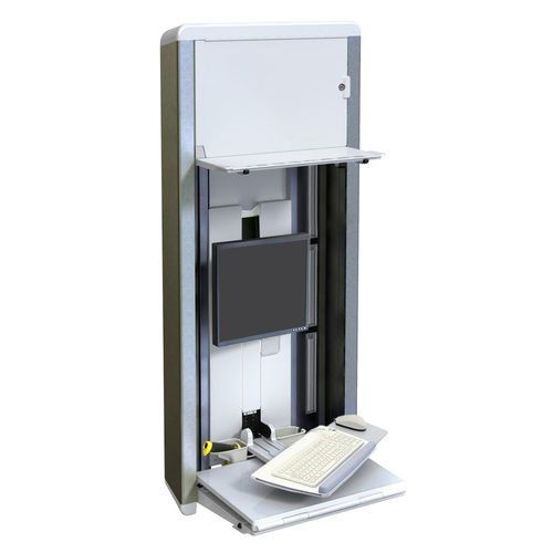 Estação de trabalho informática médico-hospitalar - StyleView® VL - Ergotron - para exames de imagem / de laboratório / de altura regulável