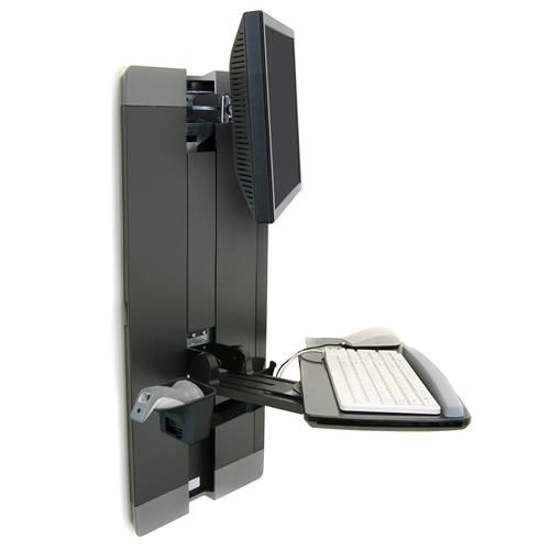 Estação de trabalho informática médico-hospitalar - StyleView® Vertical - Ergotron - de parede / de altura regulável / com ajuste de inclinação