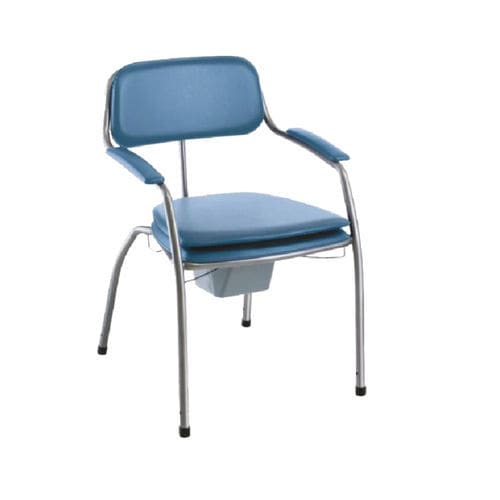 Cadeira higiênica para pessoas com mobilidade reduzida - Oméga 450 - SCEMED - com braços / com balde / com encosto alto
