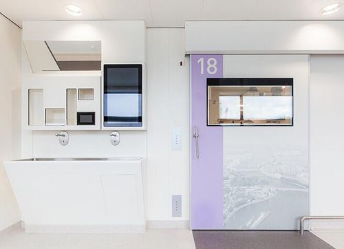 Porta de proteção radiológica - Medicare - Metaflex Doors Europe - corta-fogo / para sala de cirurgia / para cuidados intensivos