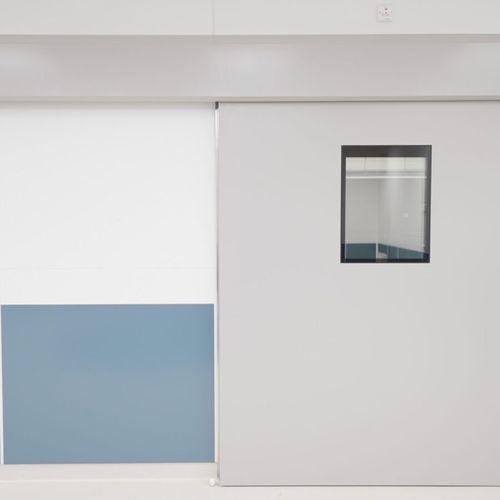 Porta de proteção radiológica - Medinox - Metaflex Doors Europe - com blindagem / para hospital / para sala limpa