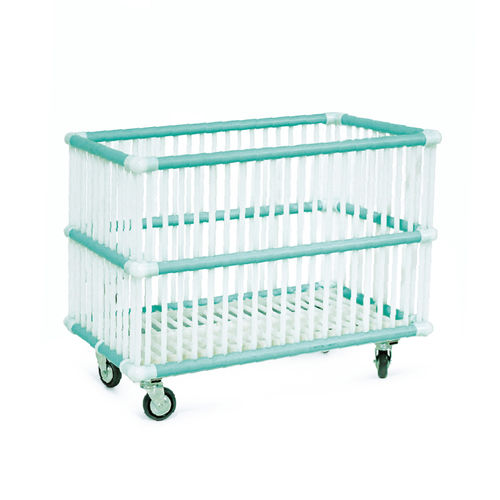 Carrinho para roupa suja - Moplen - Sclessin Productions - para hospital / de transporte / de acondicionamento