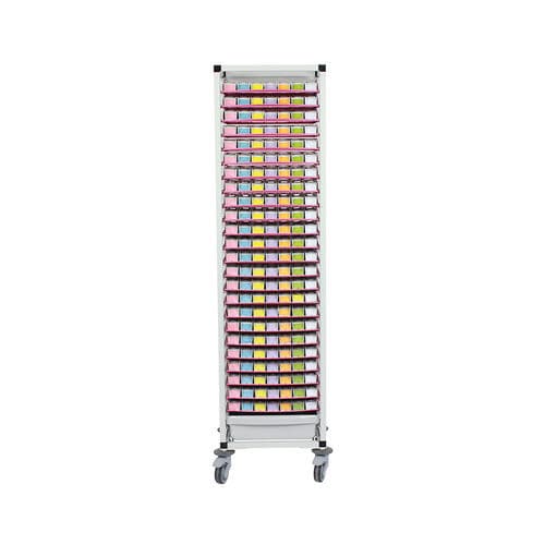 Armário com rodízios - Modulo® - PRATICIMA - com recipiente / em alumínio / de dois módulos