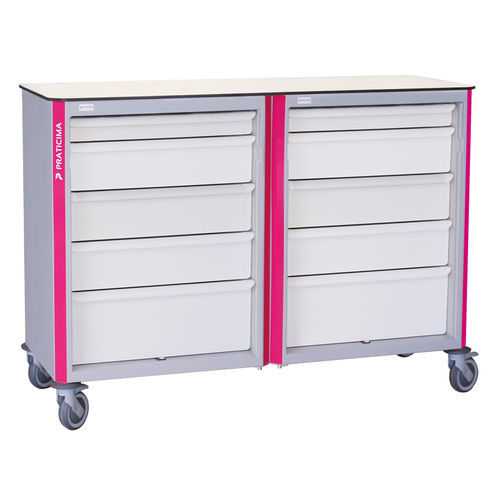 Carrinho para hospital - Neop® - PRATICIMA - de medicamentos / com gavetas / com recipiente
