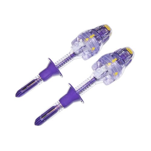 Trocarte para laparoscopia - PS3260ULT - Purple Surgical - com lâmina protegida / com torneira de insuflação / com camisa