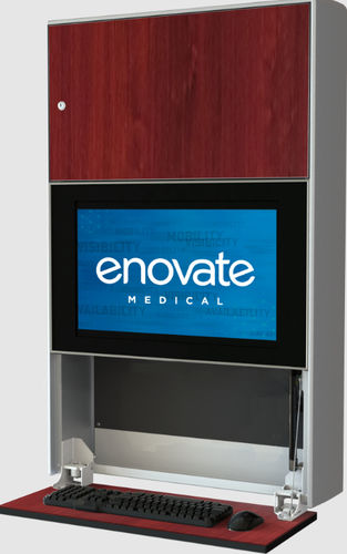 Estação de trabalho informática médico-hospitalar - e750 Lite - Enovate - de parede / de altura regulável