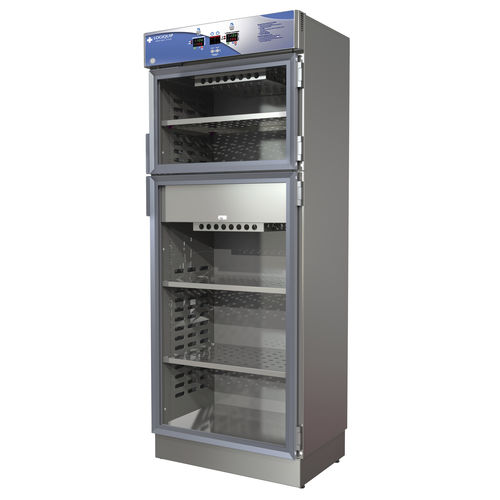 Armário aquecedor - W2630MDG - Logiquip - para hospital / com porta